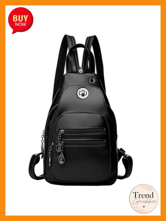 Convertible Leather Sling Backpack Purse Anti-Theft Travel Daypack Fits iPad